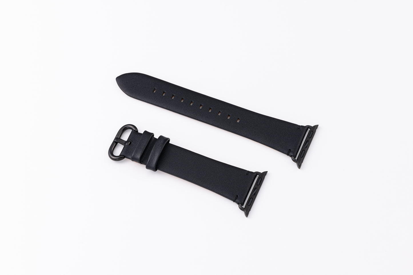 Genuine Leather Watch band for Apple Watch B& Collaboration01 ONYX Black