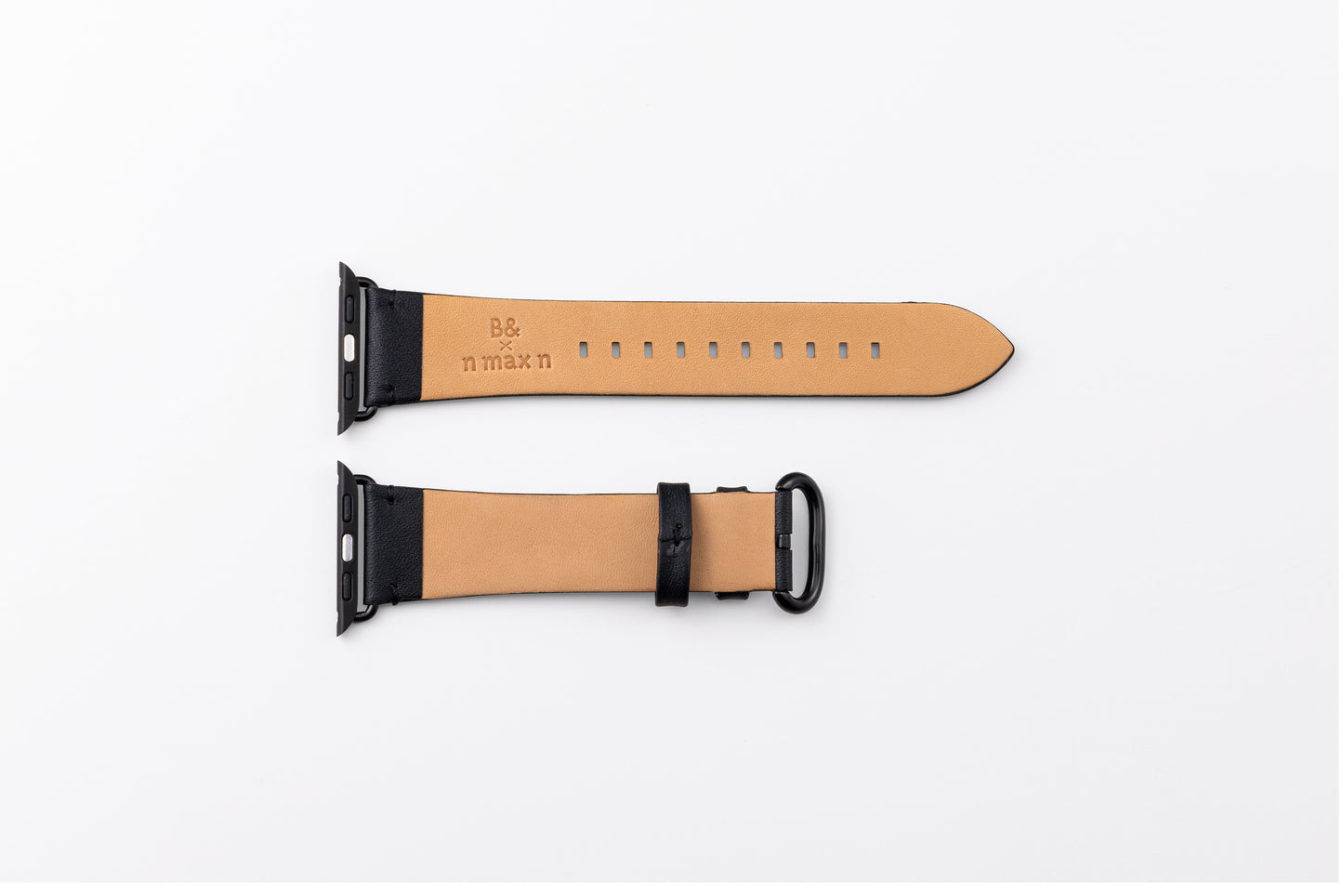 Genuine Leather Watch band for Apple Watch B& Collaboration01 ONYX Black