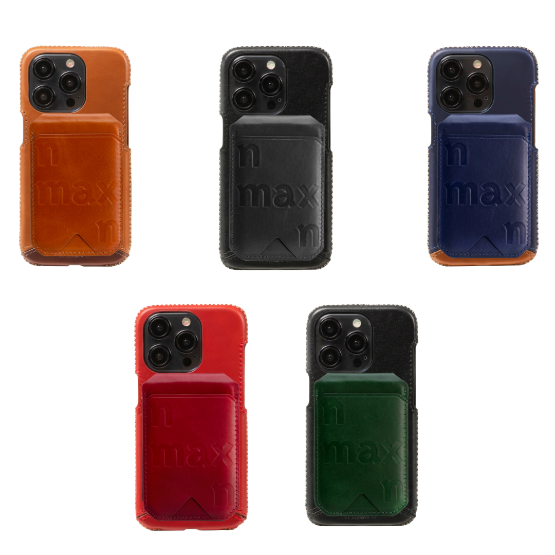 Genuine Leather Stand Card Holder for MagSafe-Compatible Phones 本革製カードホルダースタンド