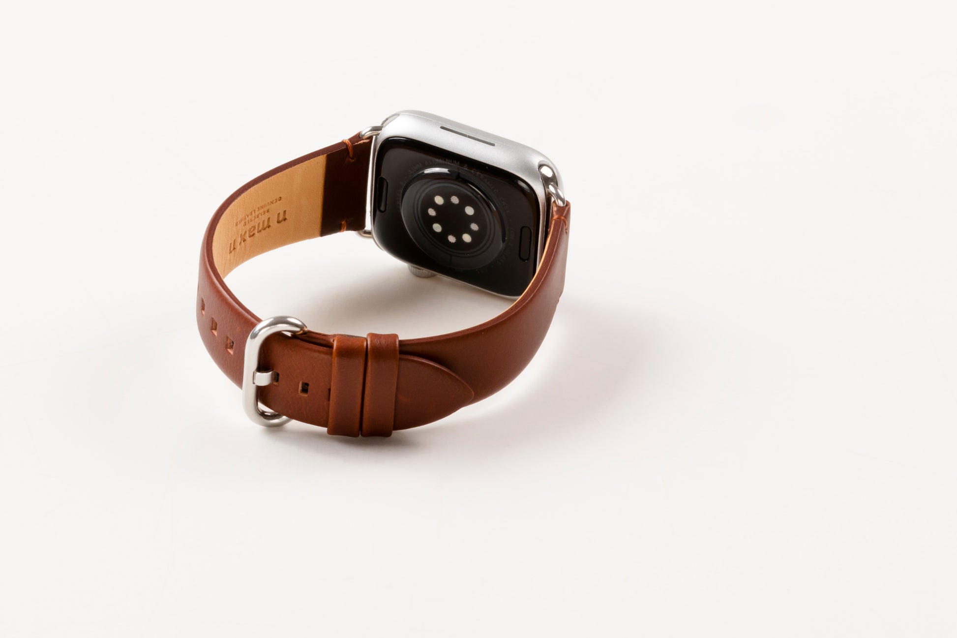 アップルウォッチ用AA2モデルカスタムダイヤカバー⚫︎ネオンレザー  