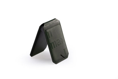 Genuine Leather Stand Card Holder for MagSafe-Compatible Phones　本革製カードホルダースタンド