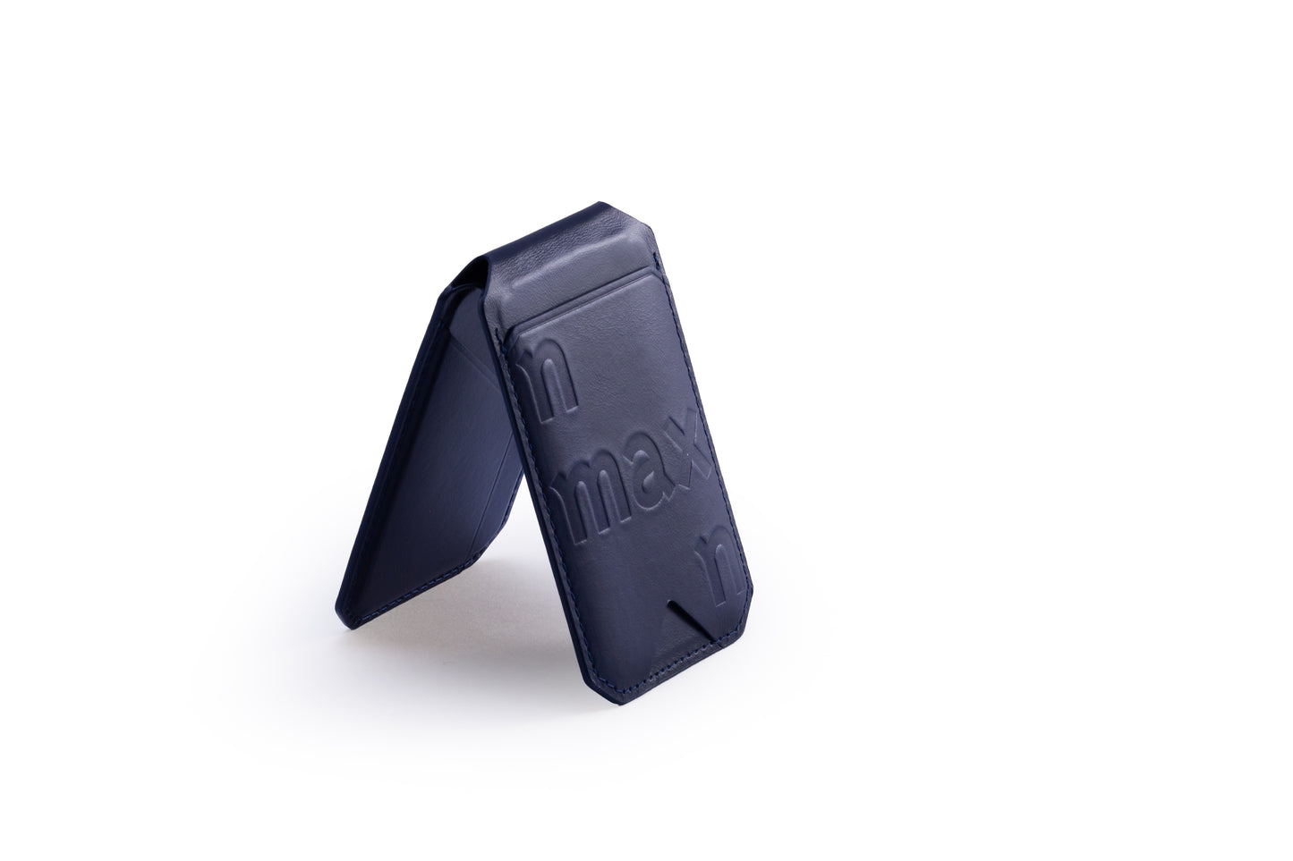 Genuine Leather Stand Card Holder for MagSafe-Compatible Phones　本革製カードホルダースタンド