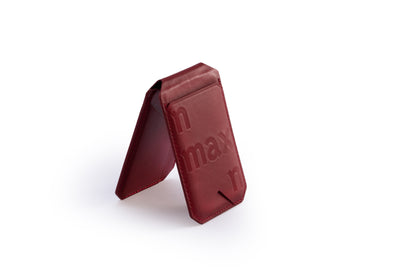 Genuine Leather Stand Card Holder for MagSafe-Compatible Phones　本革製カードホルダースタンド