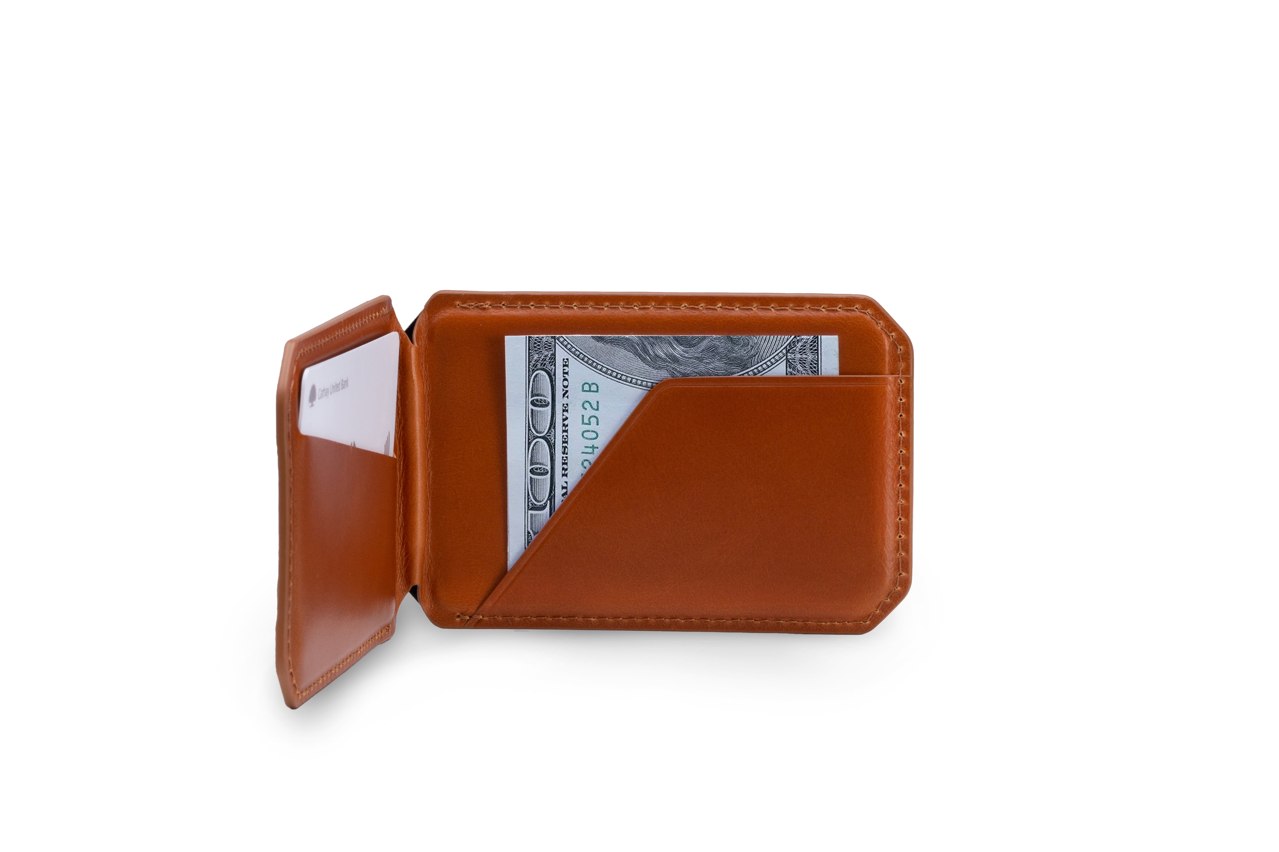 Genuine Leather Stand Card Holder for MagSafe-Compatible Phones 本