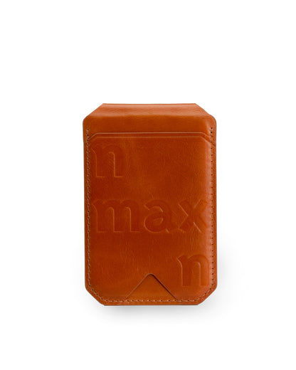 Genuine Leather Stand Card Holder for MagSafe-Compatible Phones　本革製カードホルダースタンド