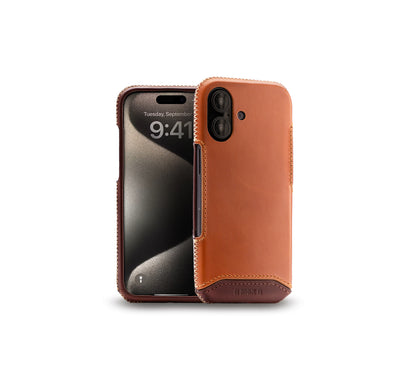 New!!Genuine Leather Full Coverage Case for iPhone 16シリーズ