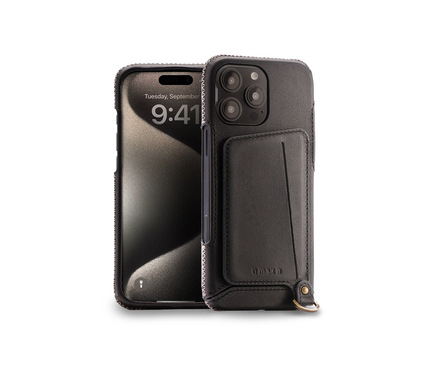 New!!Genuine Leather multi-functional Case for iPhone 16シリーズ（ハンドストラップ付）