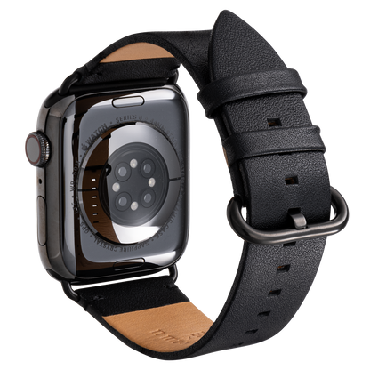 Genuine Leather Watch band for Apple Watch B& Collaboration01 ONYX Black