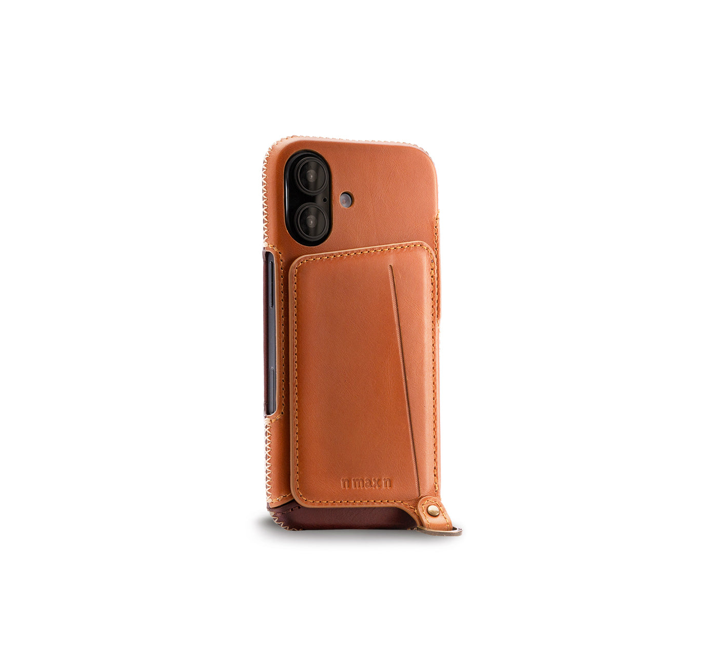New!!Genuine Leather multi-functional Case for iPhone 16シリーズ（ハンドストラップ付）