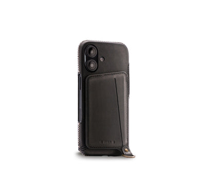 New!!Genuine Leather multi-functional Case for iPhone 16シリーズ（ハンドストラップ付）