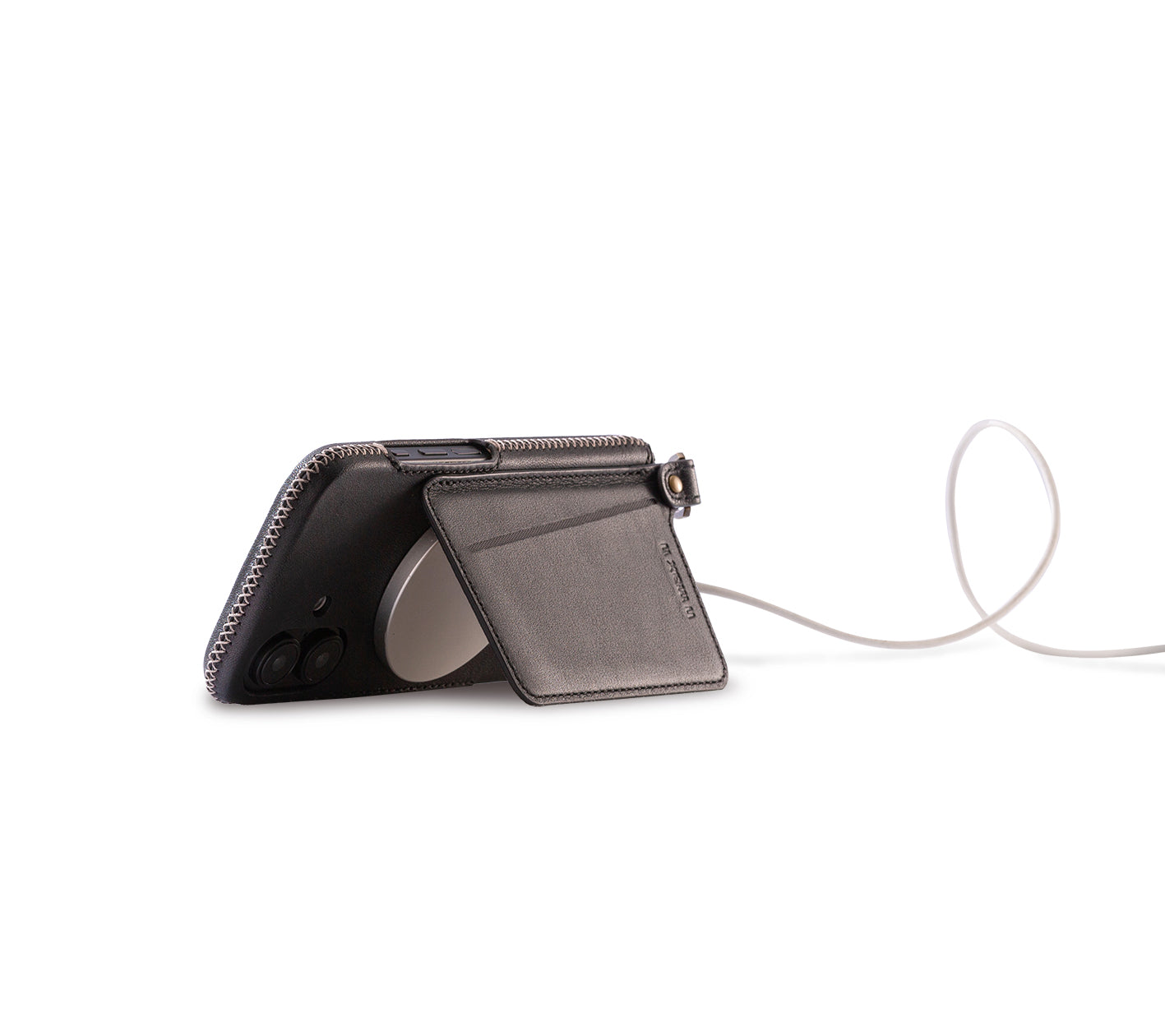 New!!Genuine Leather multi-functional Case for iPhone 16シリーズ（ハンドストラップ付）