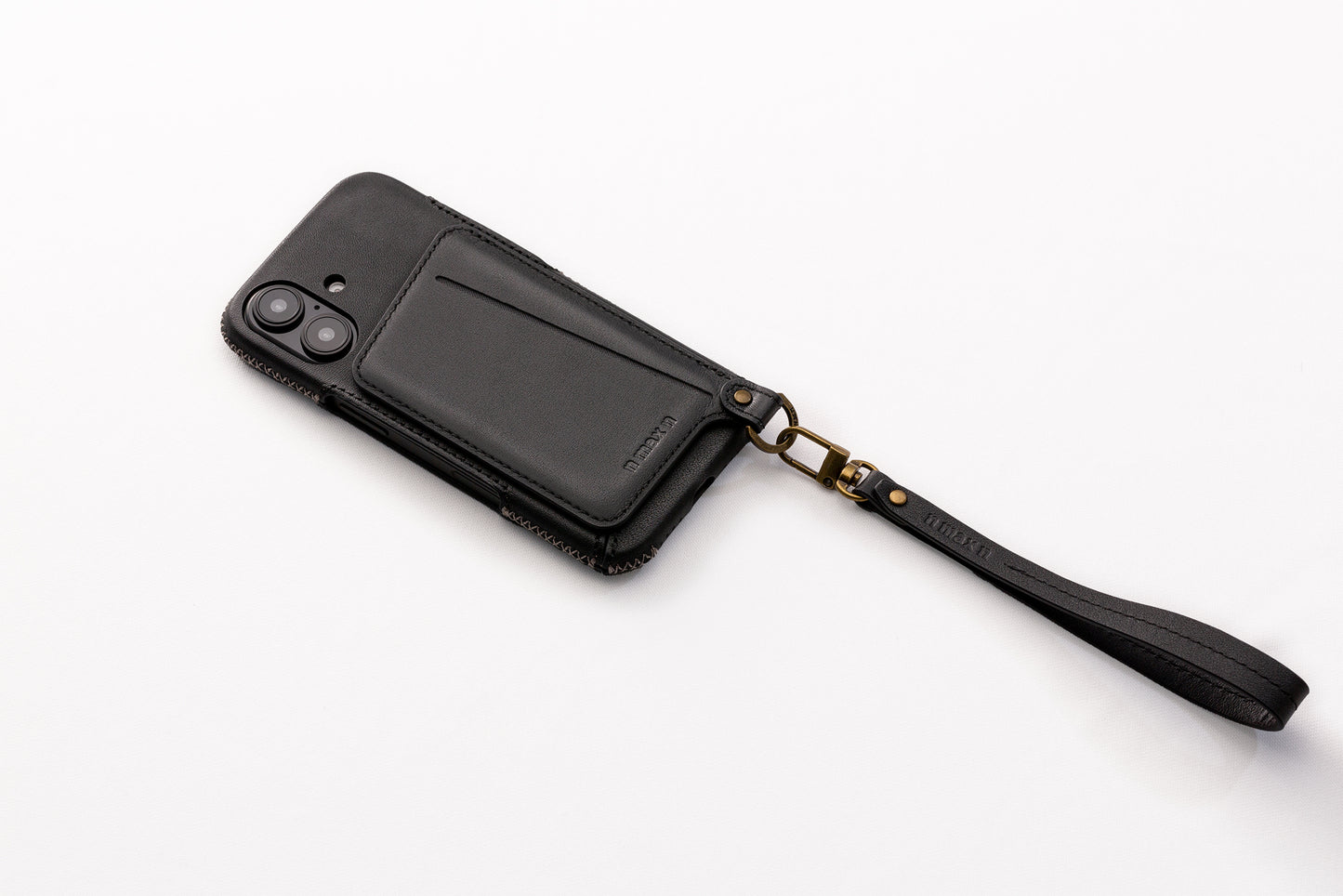 New!!Genuine Leather multi-functional Case for iPhone 16シリーズ（ハンドストラップ付）