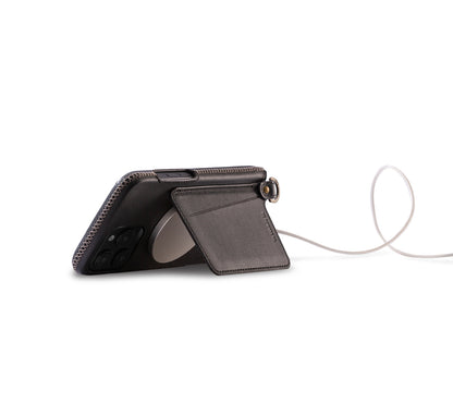 New!!Genuine Leather multi-functional Case for iPhone 16シリーズ（ハンドストラップ付）