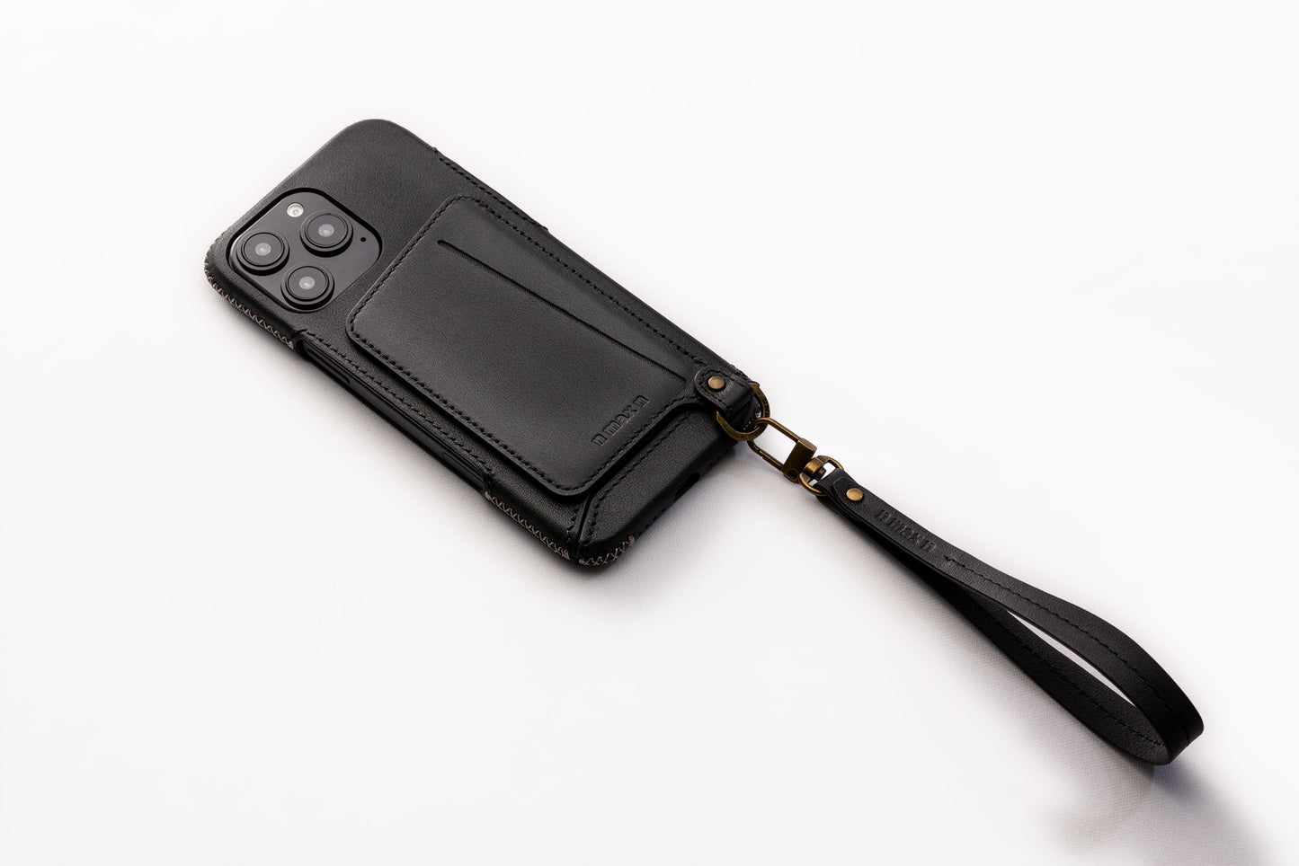 New!!Genuine Leather multi-functional Case for iPhone 16シリーズ（ハンドストラップ付）