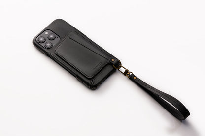 New!!Genuine Leather multi-functional Case for iPhone 16シリーズ（ハンドストラップ付）