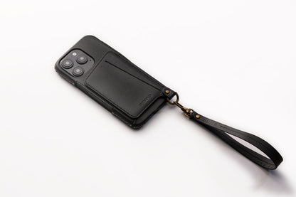 New!!Genuine Leather multi-functional Case for iPhone 16シリーズ（ハンドストラップ付）