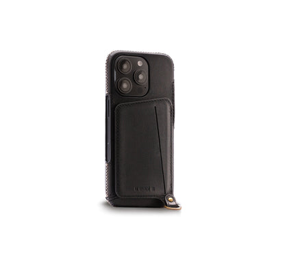 New!!Genuine Leather multi-functional Case for iPhone 16シリーズ（ハンドストラップ付）