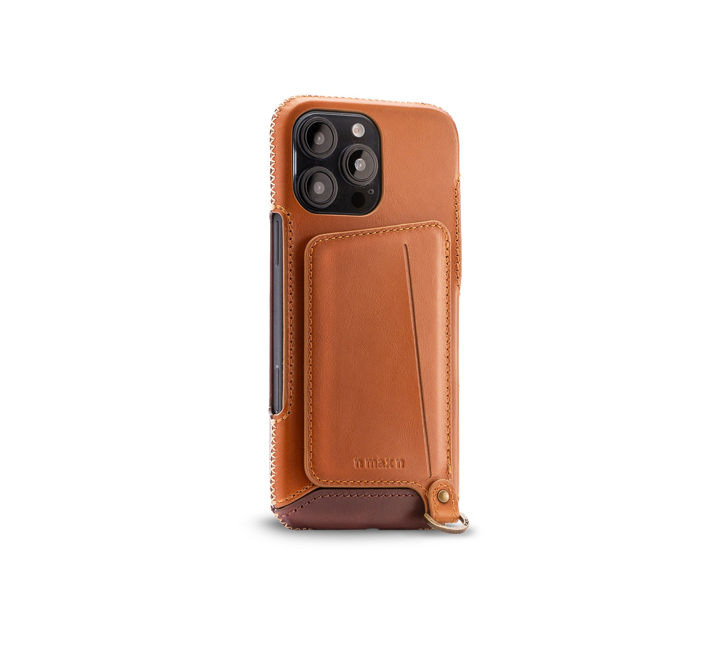 New!!Genuine Leather multi-functional Case for iPhone 16シリーズ（ハンドストラップ付）