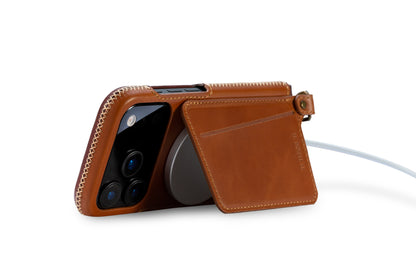 New!!Genuine Leather multi-functional Case for iPhone 17シリーズ（ハンドストラップ付）
