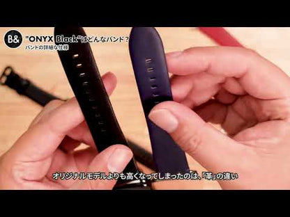 Genuine Leather Watch band for Apple Watch B& Collaboration01 ONYX Black